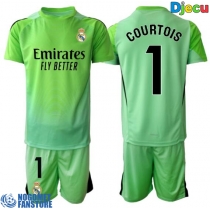 Real Madrid Thibaut Courtois #1 Golmanski Gostujuci Dres za djecu 2025-26 Kratak Rukav (+ Kratke hlače)